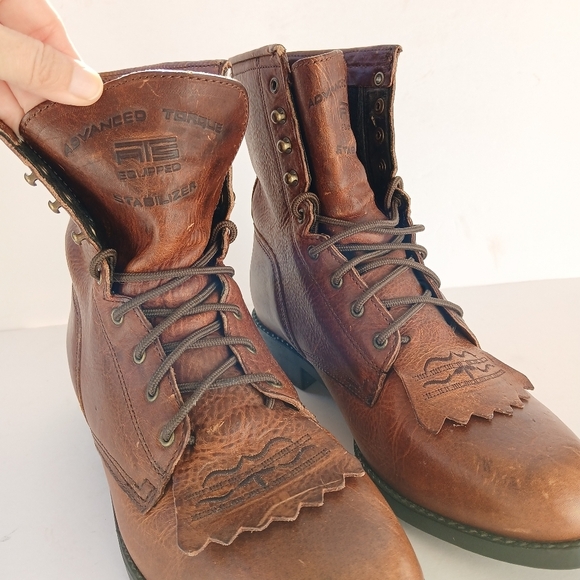 Ariat Heritage Lacer Leather Lace Up Rodeo Western Boots main image 11